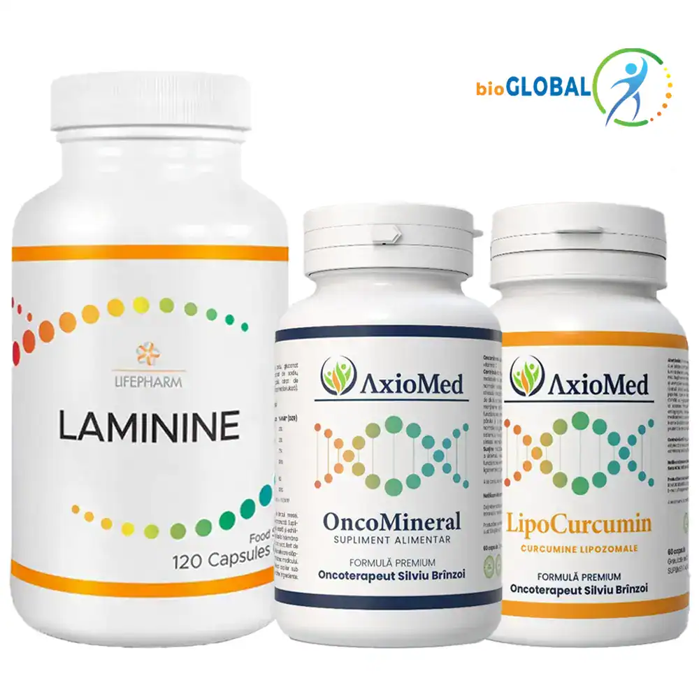 Suplimentare premium pentru sănătate: Laminine, Oncomineral, Lipocurcumin 95%