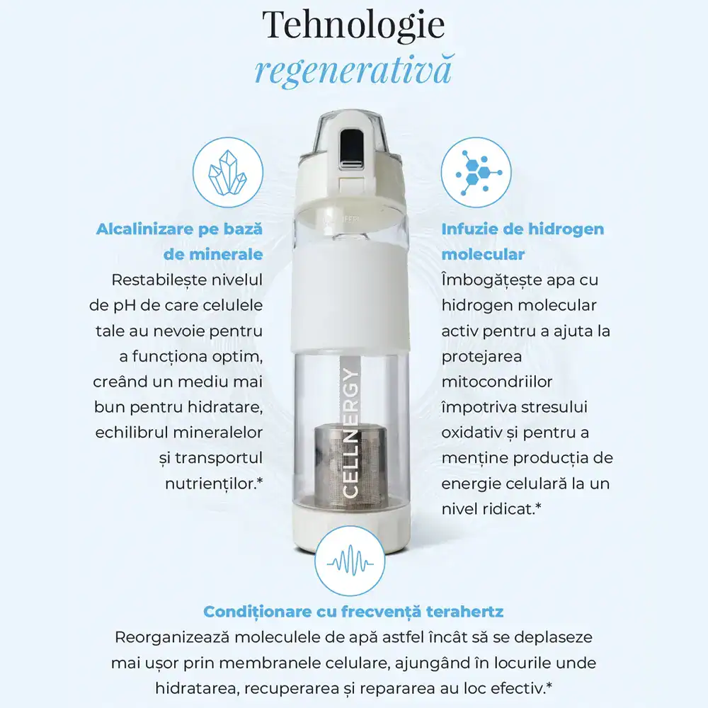 Cellnergy Bottle — Ionizator Apă Alcalină cu Hidrogen Molecular | LifePharm® - Image 3
