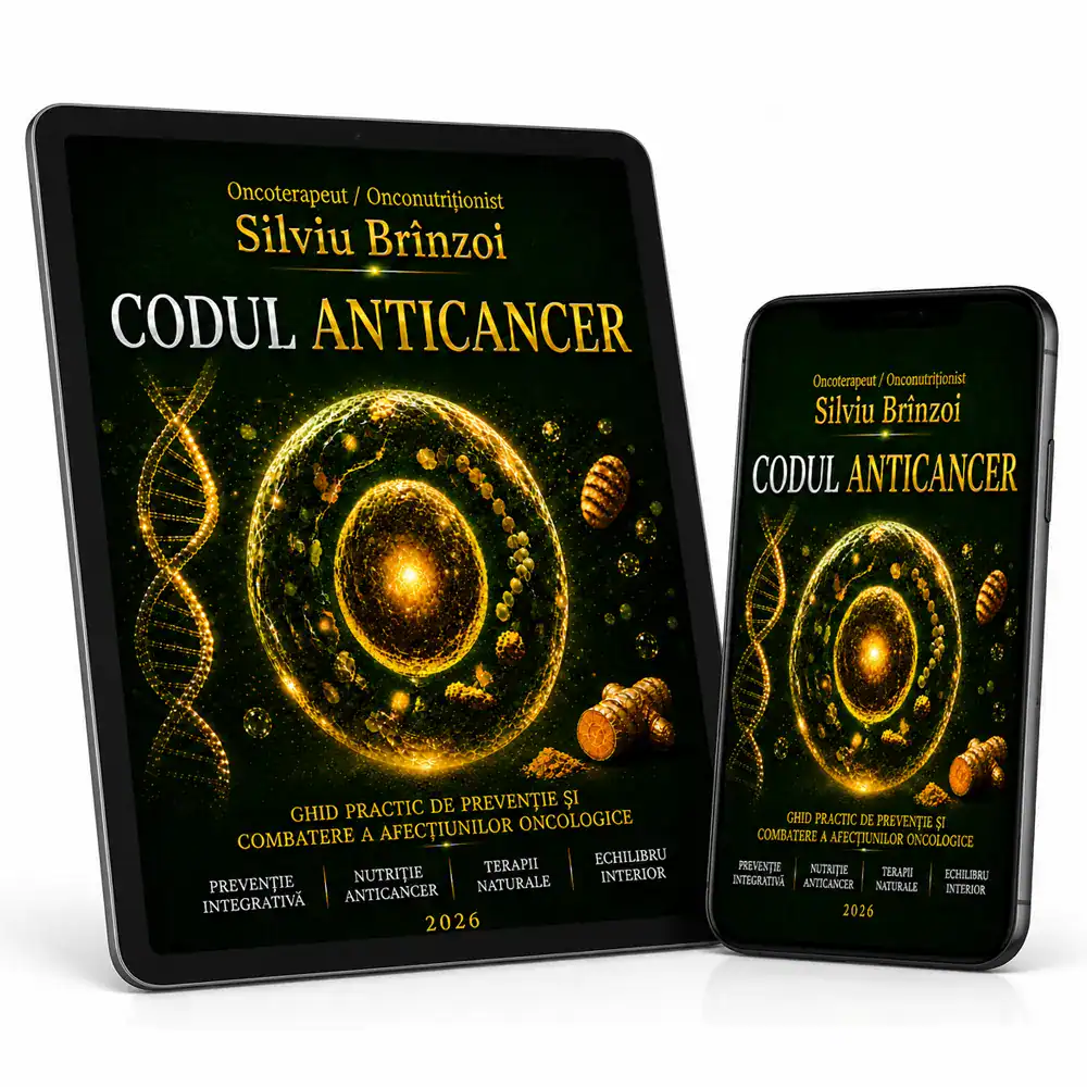 Codul Anticancer eBook PDF - ediția electronică, 40 capitole, descărcare instant, Silviu Brînzoi 2026