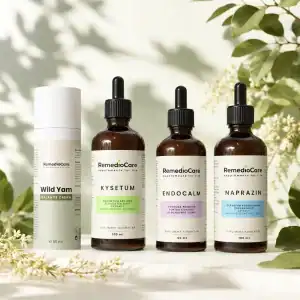 Pachet bioCARE EndoCalm Kysetum Naprazin Wild Yam Cream RemedioCare